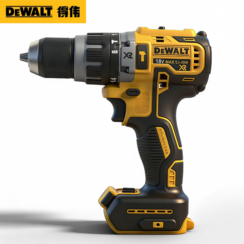 Dewalt DCD796 18V Brushless Impact Drill with 70Nm Max Torque Li-ion XR Battery for Construction