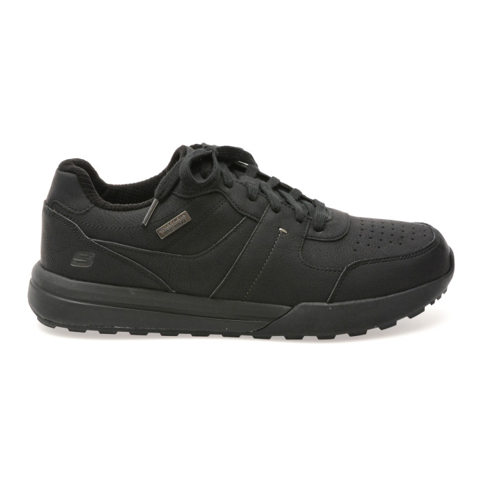 Pantofi sport SKECHERS negri, NETSON, din piele ecologica