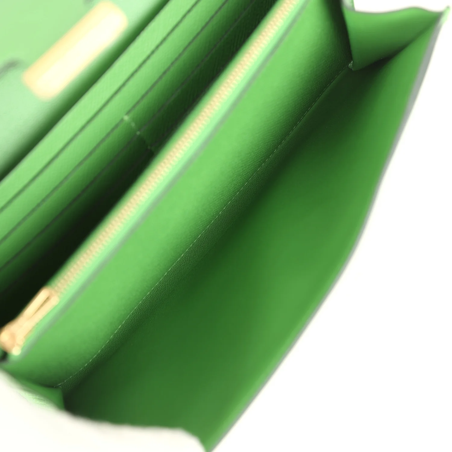 Hermes Constance Wallet To Go Vert Yucca Epsom Gold Hardware