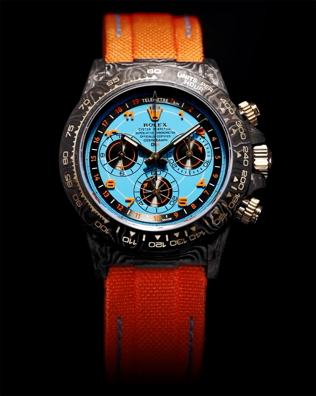 Rolex Carbon Daytona DiW AVIA AZURE BLUE