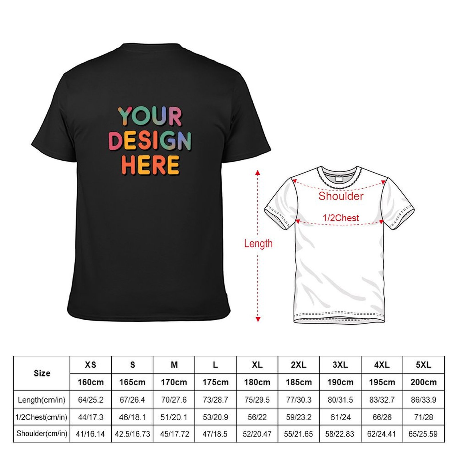 Customized Men’s Gildan T-Shirt Back Print in Pure Cotton