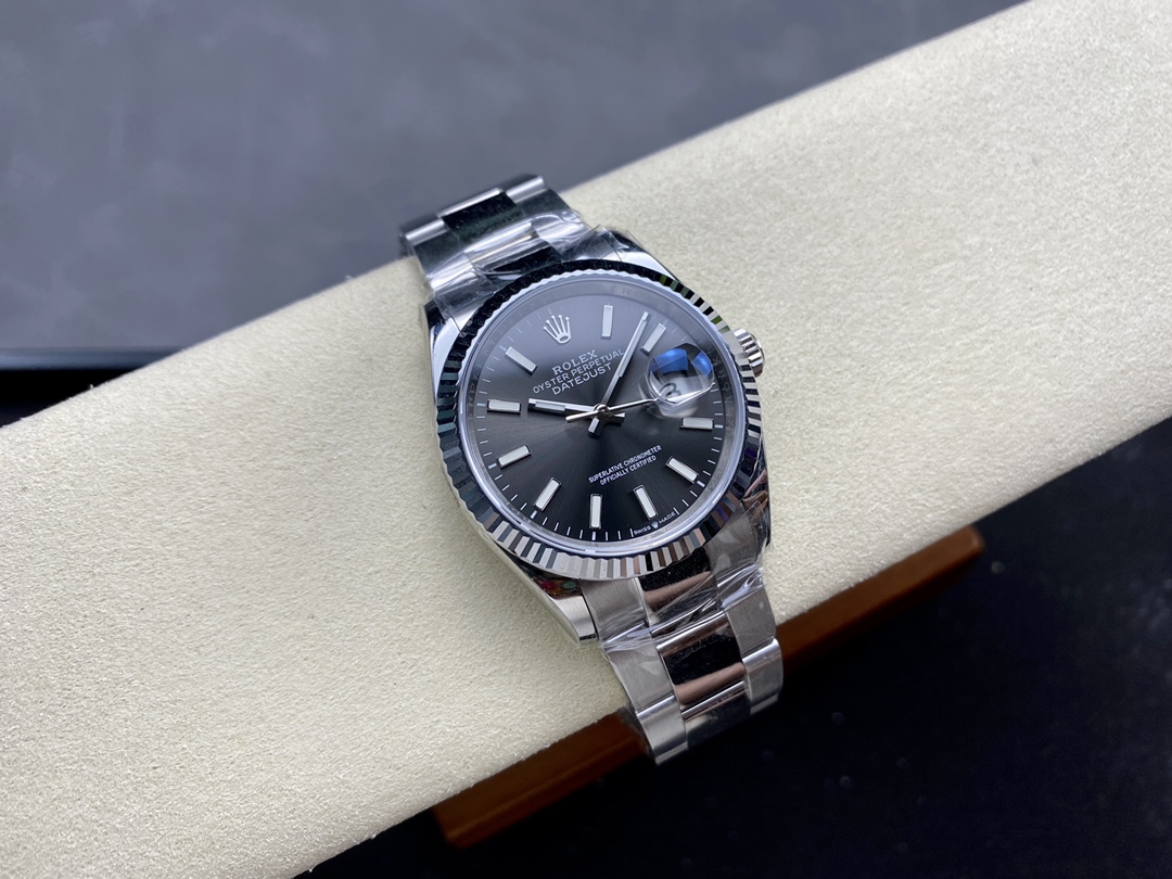 Rolex Datejust 41 Grey Dial Oystersteel & White Gold Steel Strap m126334 0013