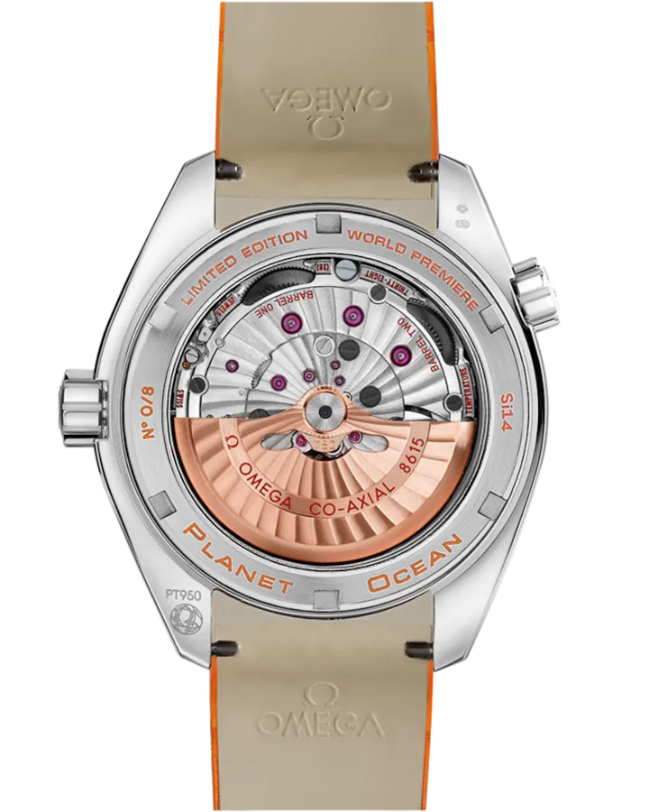 SEAMASTERPLANET OCEAN 600M43.5 MM, PLATINUM ON LEATHER STRAP