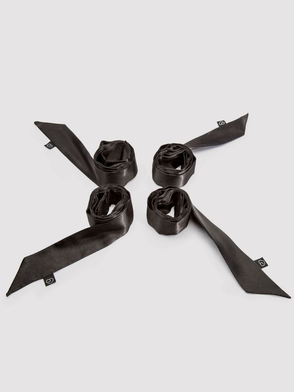 Lovehoney Silky Black Bondage Restraints (4 Pack)