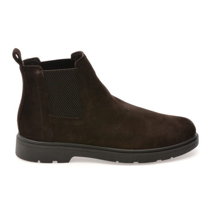 Ghete GEOX maro, U36D1C, din piele intoarsa