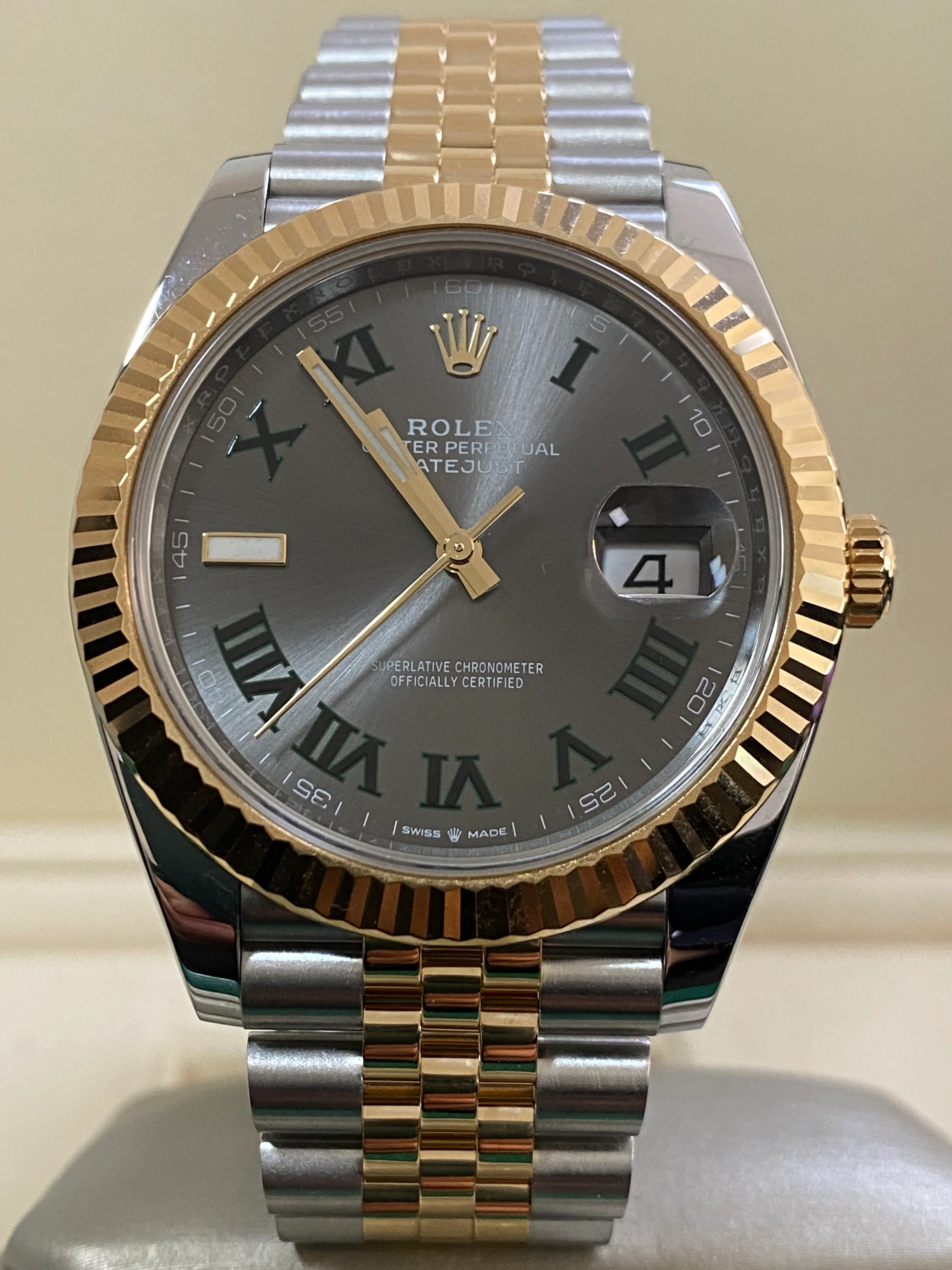 Rolex Yellow Rolesor Datejust 41 - 2023 - Fluted Bezel - 