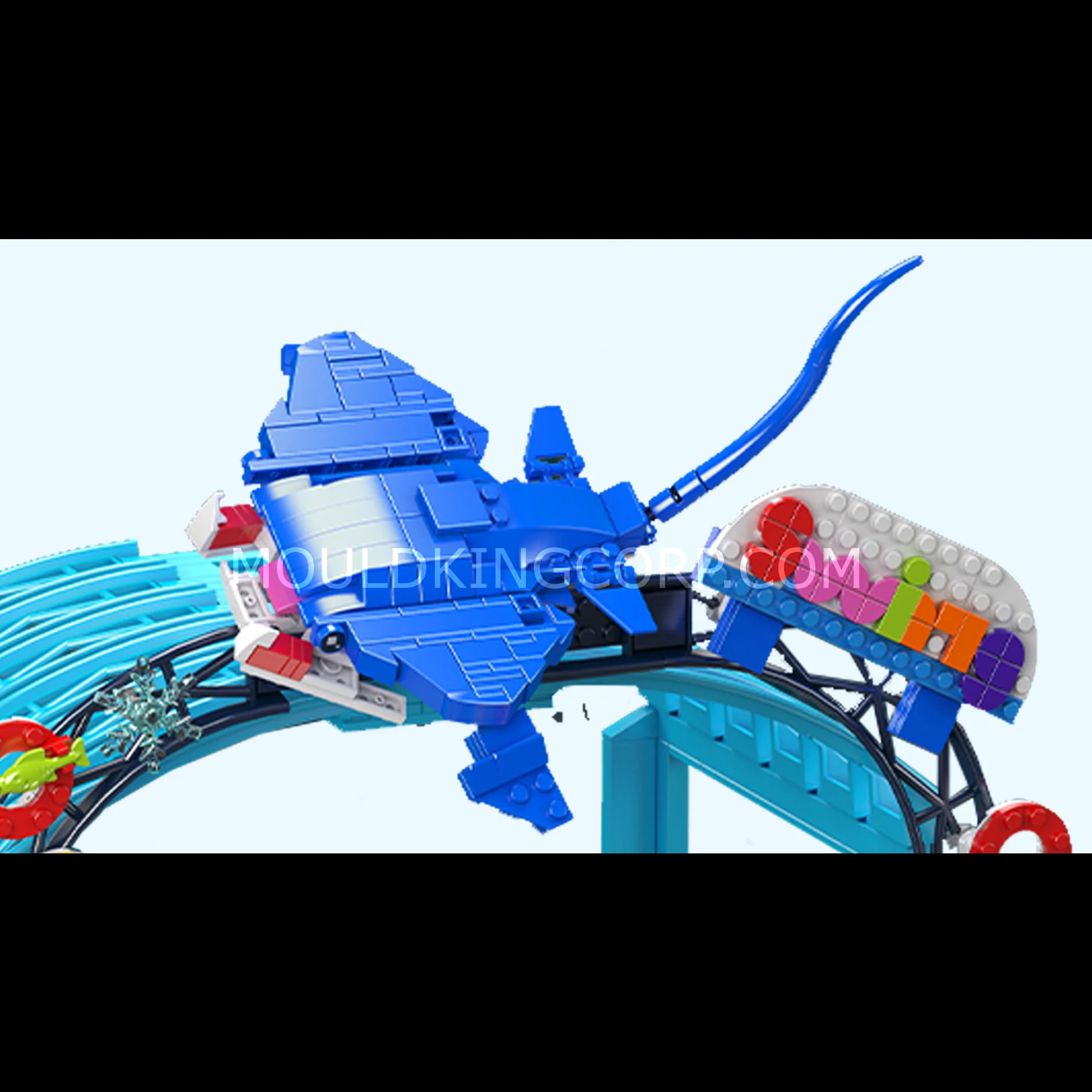 Mould King 11018 Electric Magnetic Bumper Cars Arena Building Set | 2,044 Pcs