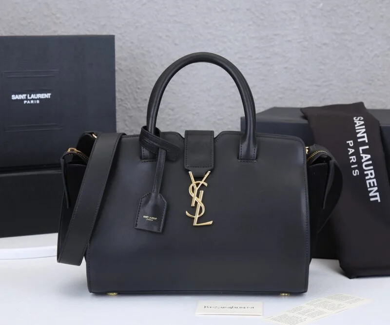 Ysl Monogram Cabas Downtown Leather Bag