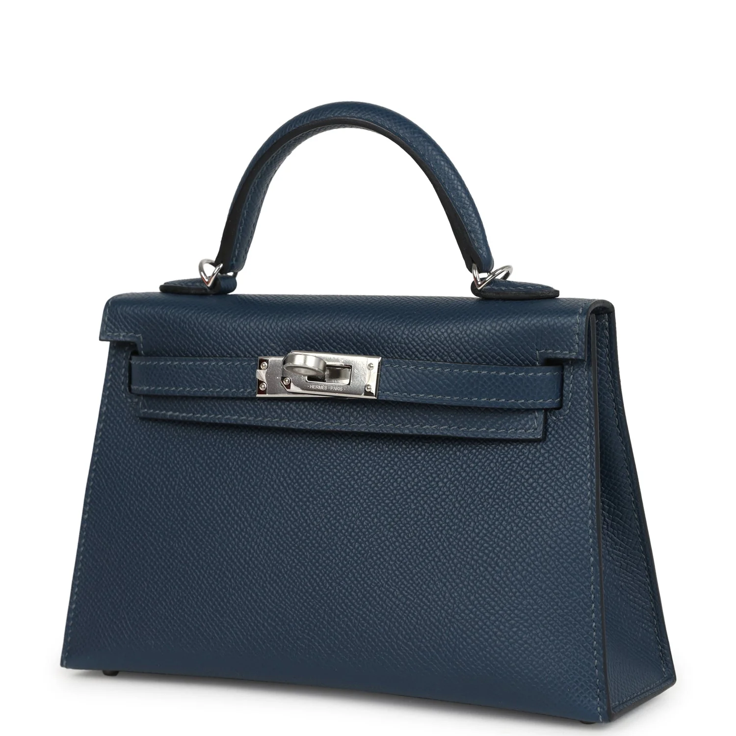 Hermes Kelly Sellier 20 Bleu de Prusse Epsom Palladium Hardware