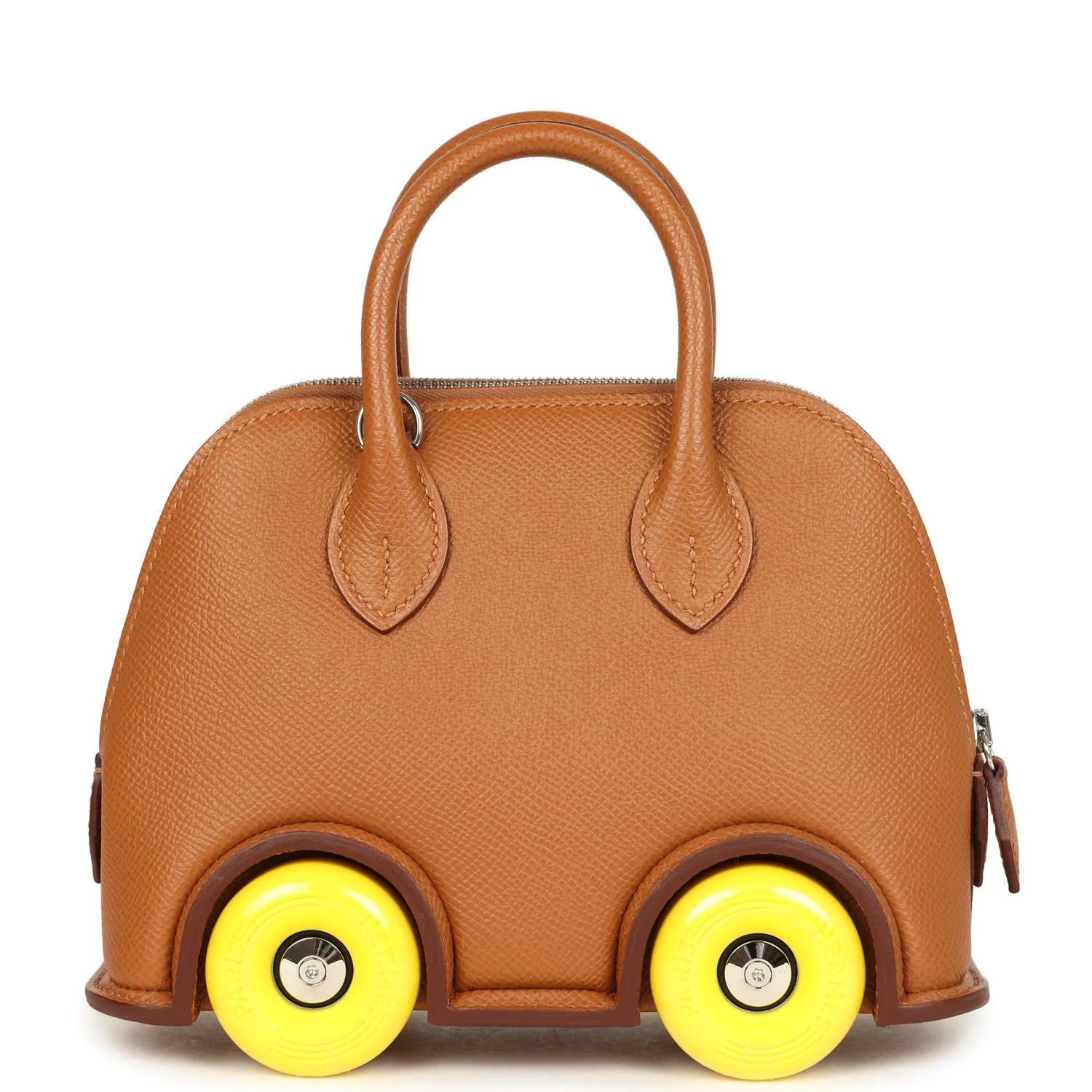 Hermes Bolide On Wheels 1923 Gold and Jaune Citron Epsom Palladium Hardware