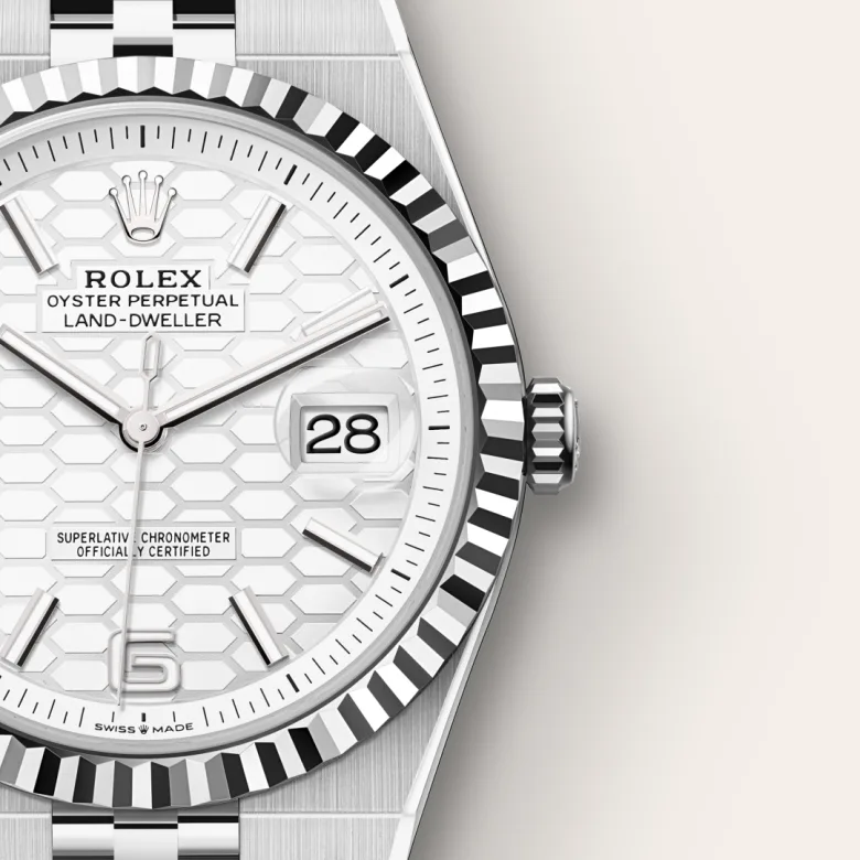 Rolex Land-Dweller 40 Oyster, 40 mm, Oystersteel and white gold M127334-0001