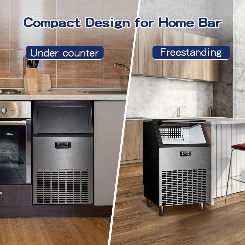 🔥clearance sale🔥 100LBS/200LBS/265LBS  Freestanding Commercial Ice Maker