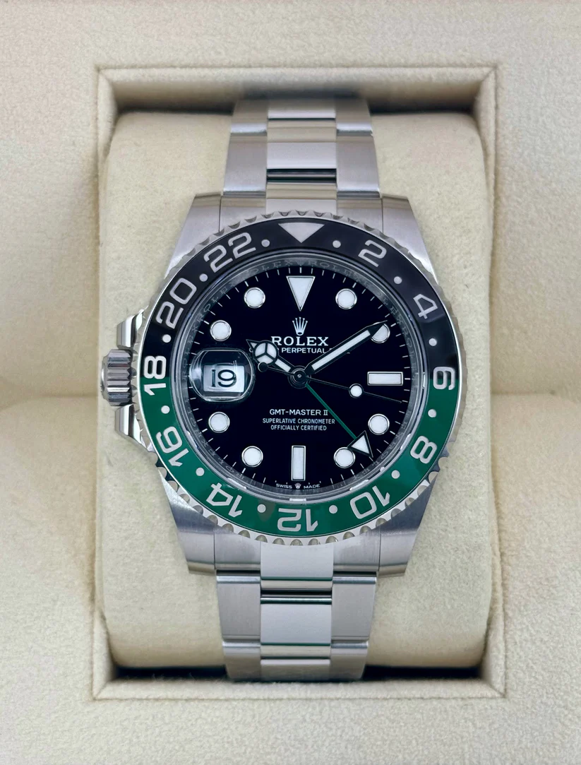 【Super Clone】RLX GMT-Master II With A Green And Black Bezel "SPRITE" (Reference # 126720VTNR-0001)