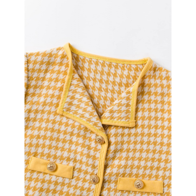 Girl's 2 Piece Houndstooth Outfits