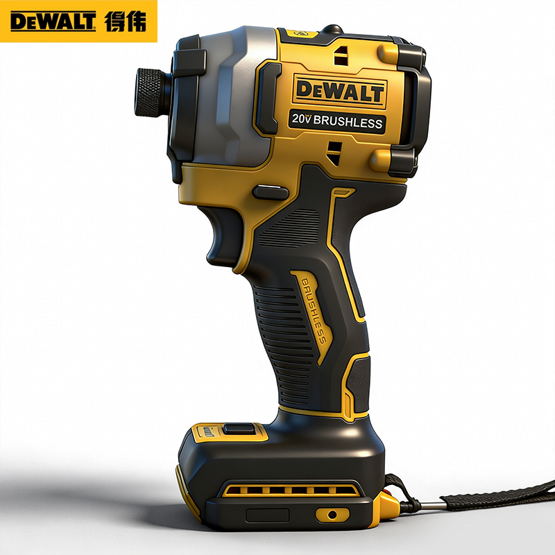 Original DEWALT DCF850 205N.m Impact Driver Electric Driver 20V Lithium Battery Brushless Battery Screwdrivers High Torque Tools
