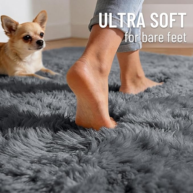 6x9 Machine Washable Large Area Rugs for Living Room, Bedroom