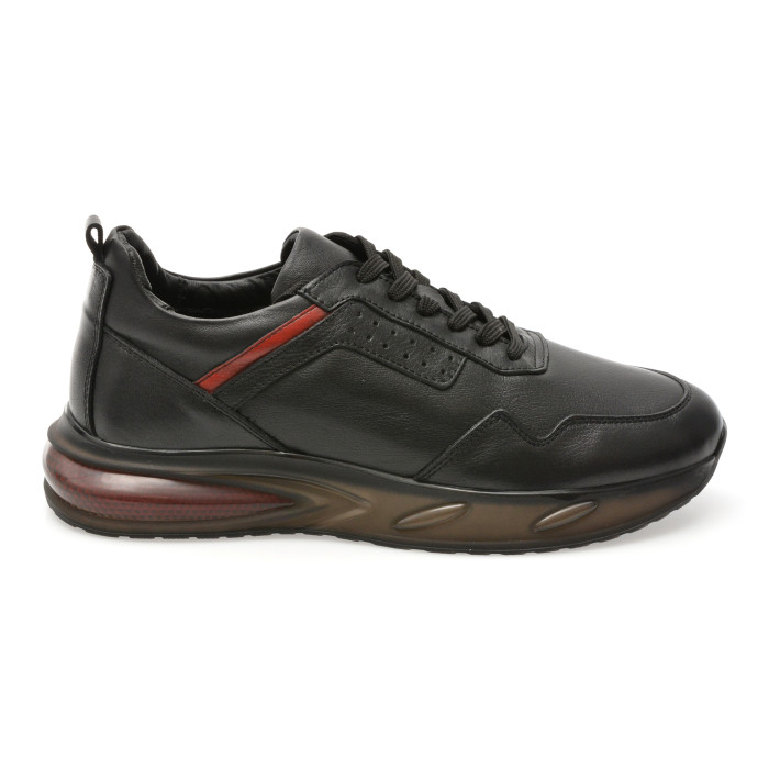 Pantofi sport BITE THE BULLET negri, 7715, din piele naturala