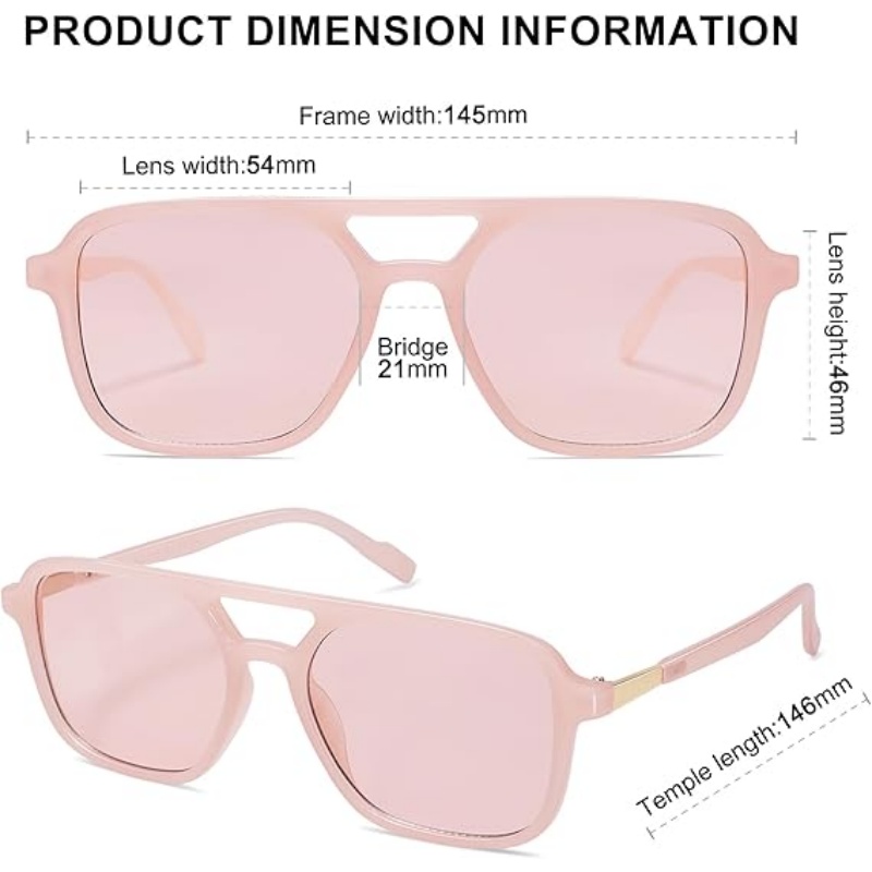 Retro Aviator Sunglasses for Women Men