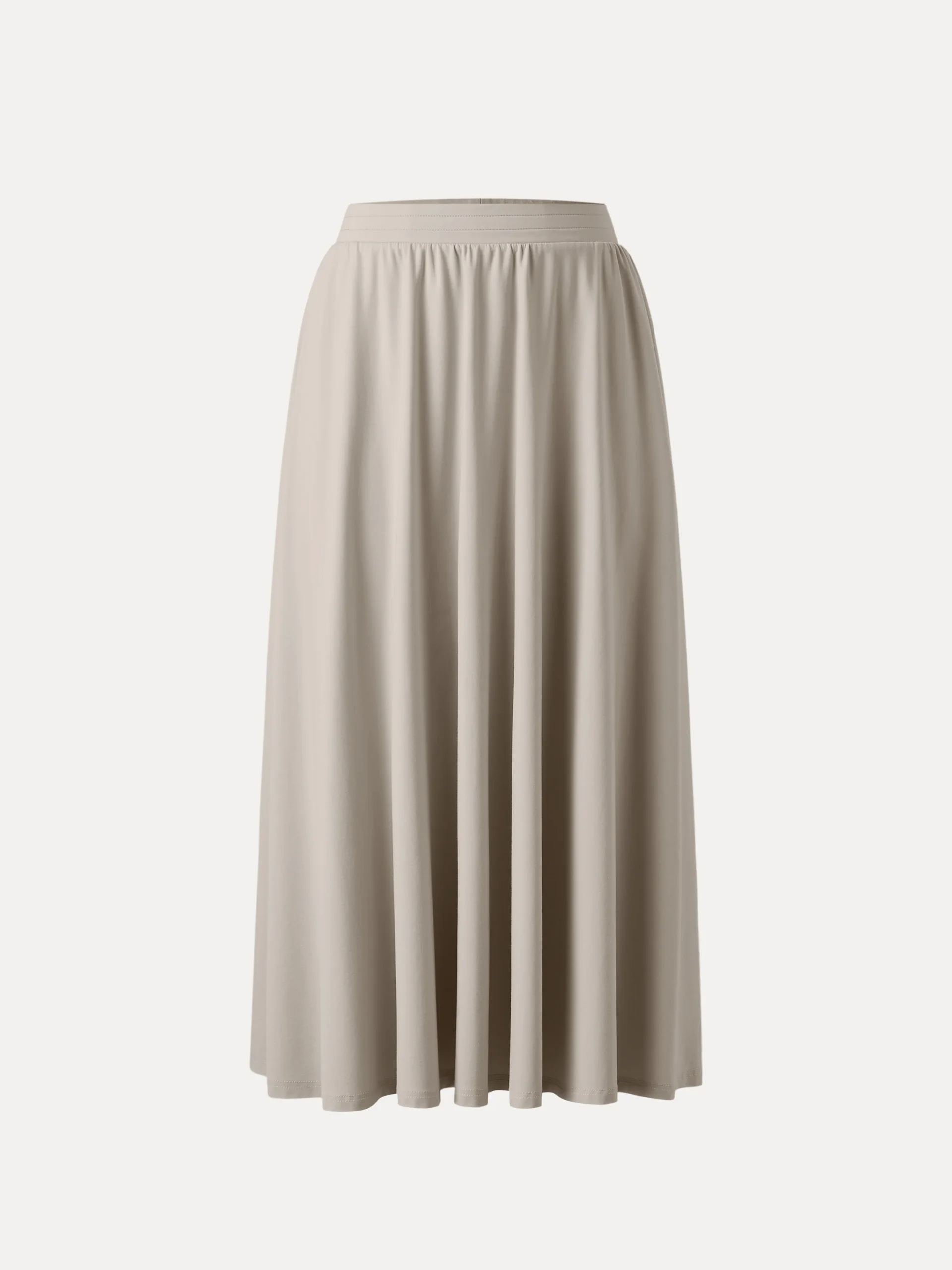 Breezy Mid Rise Umbrella Midi Skirt with Pockets