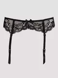 Lovehoney Plus Black Love Me Lace Suspender Belt