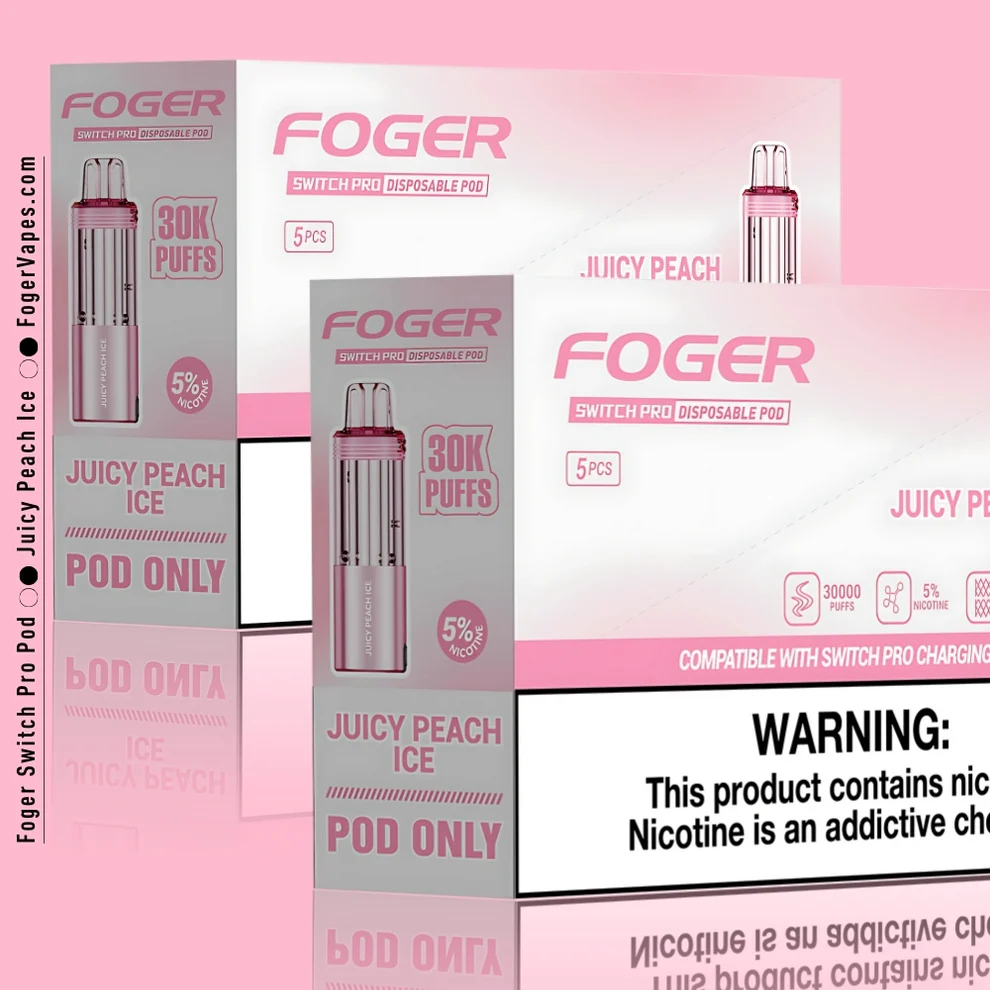 Juicy Peach Ice Foger Switch Pro Pod 30K Puffs
