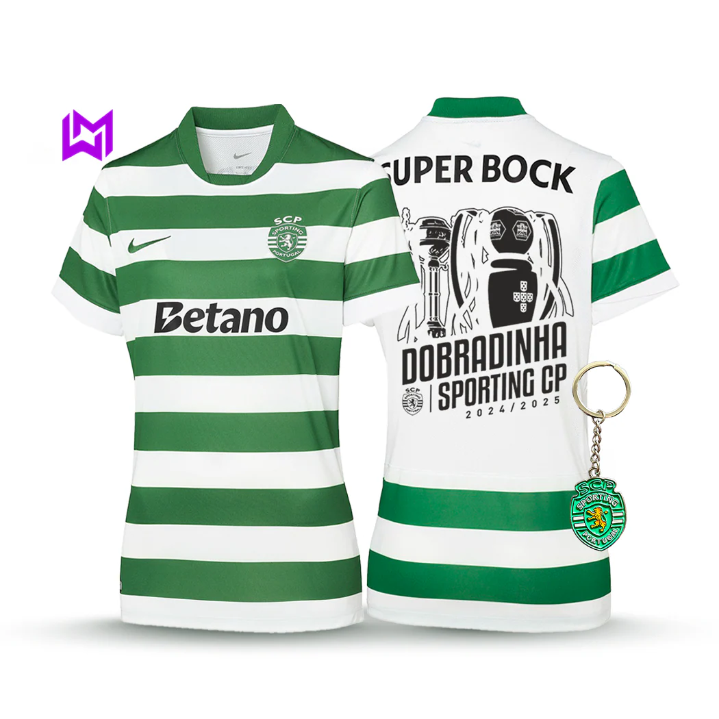 Camisola Feminina Sporting Principal DOBRADINHA 2025/26 - LAN?AMENTO! ??????