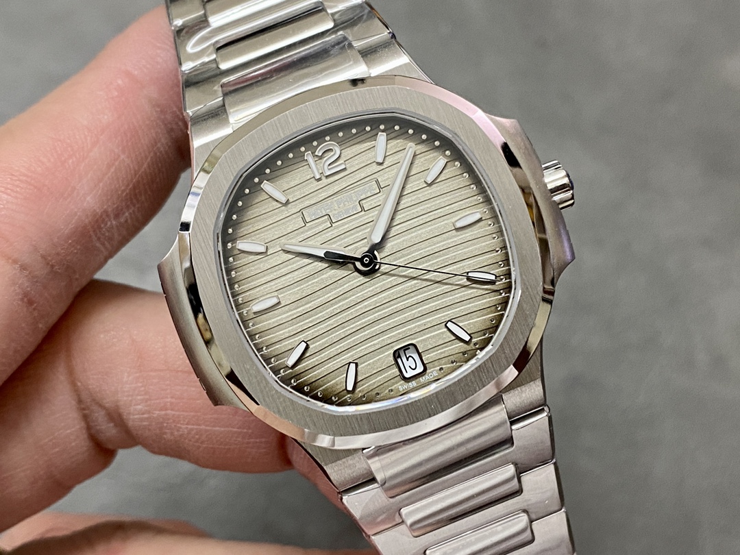 Patek Philippe Ladies Nautilus Blue Dial and Grey Dial 7118 1A 001 35.2mm