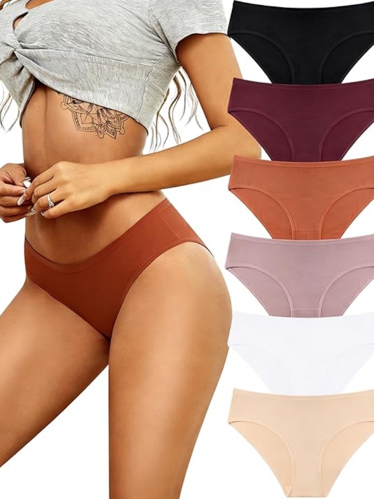 VALENTINIANA Womens Underwear Cotton Hipster Panties