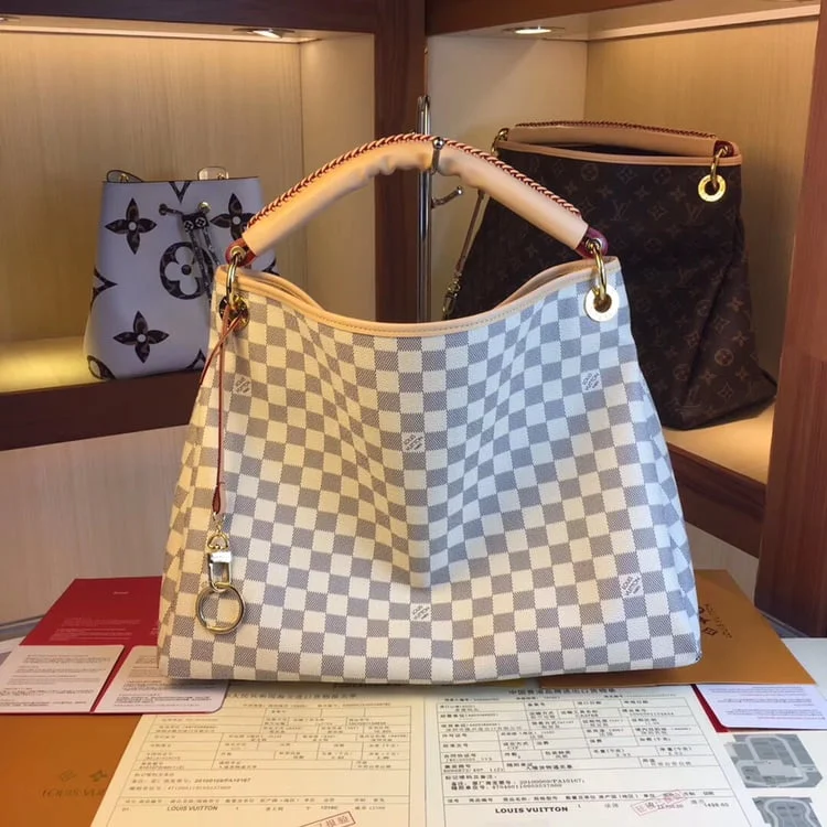 Louis Vuitton Artsy Mm M44869 White/Brown