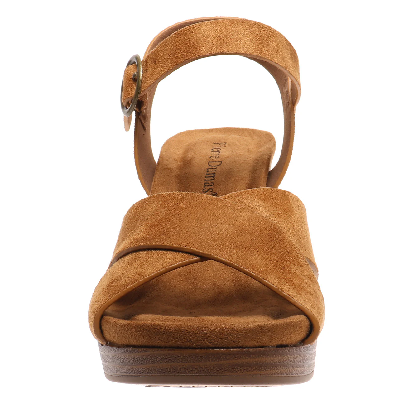 Morgen Criss Cross Suede Wedge 鈥?New Tan