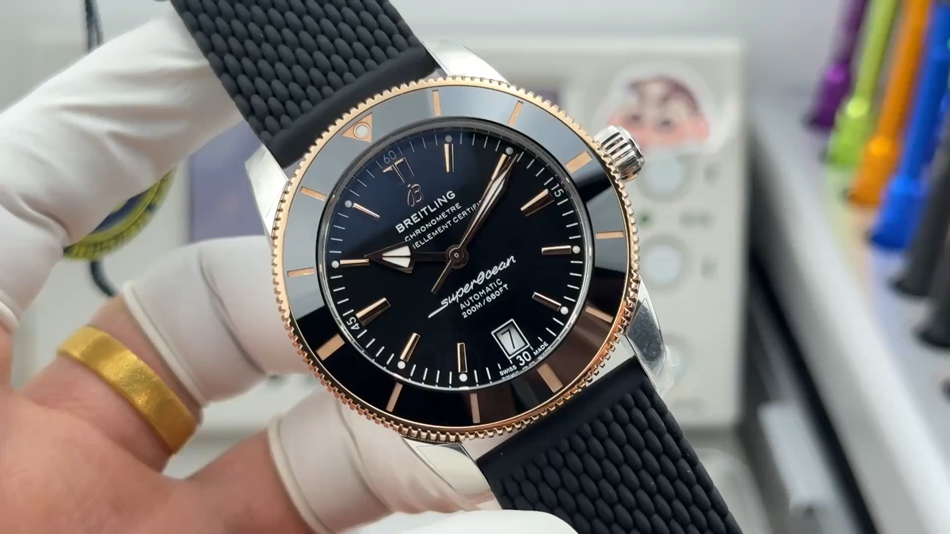 Breitling Replica UB2010121B1S1 Superocean Heritage Automatic 42 Rubber Strap