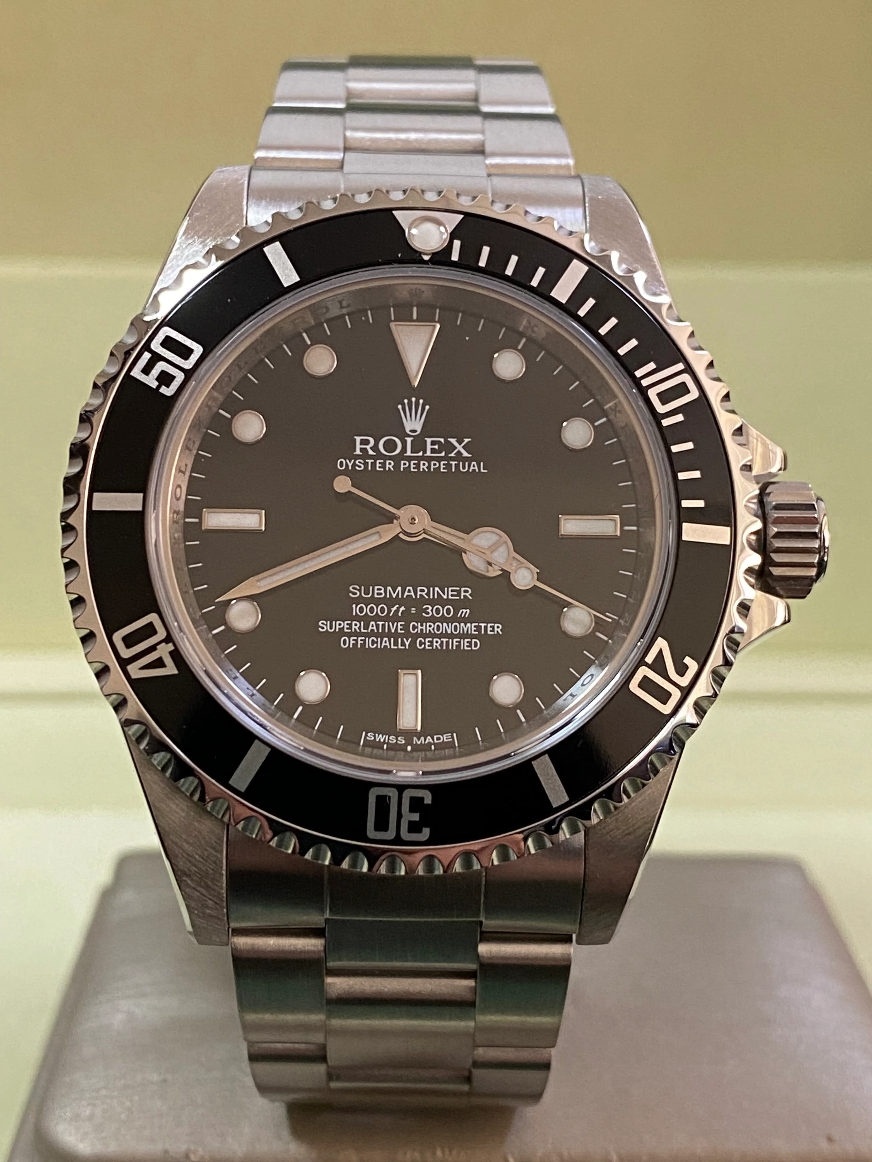 Rolex,Submariner Steel No-Date Submariner - 2012 - Pre Ceramic Bezel - Black Dial - 14060M COMPLETE SET