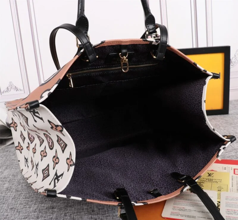 Louis Vuitton Onthego Gm Carryall Black/Brown
