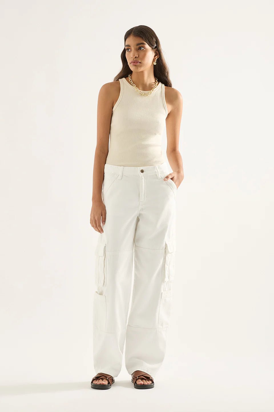 Utility Wide-Leg Jeans