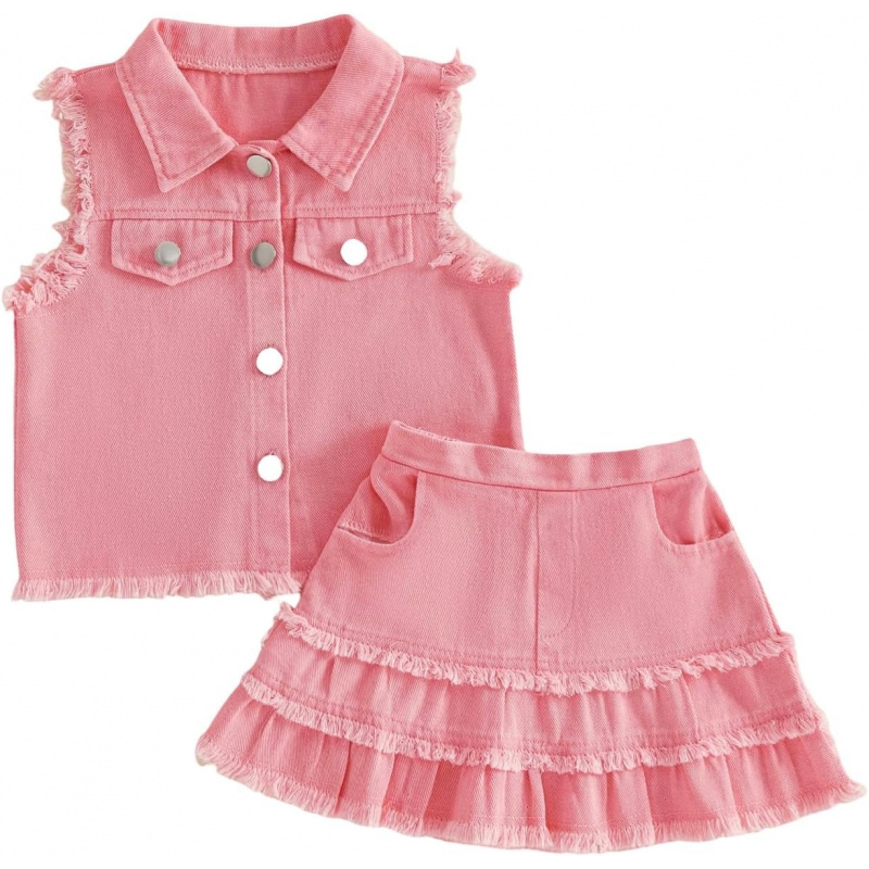 Denim Skirt Set