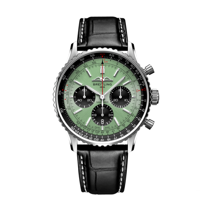 【Super Clone】Breitling AB0138241L1P1 Navitimer B01 Green Dial - Νew