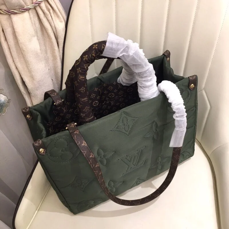 Louis Vuitton Onthego Gm Tote Bag- Green