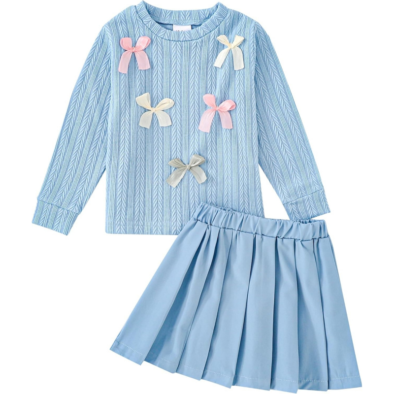Toddler Baby Girl Fall Winter Skirt Set
