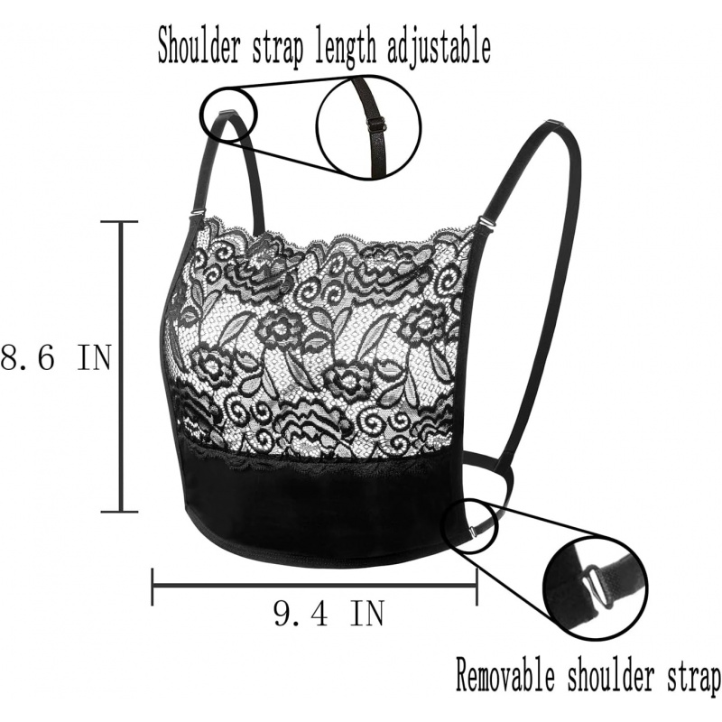 AURETOP 3Pcs Lady Lace Wearable Mock