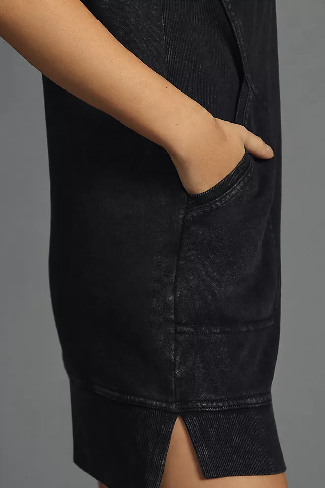 Meru Zip-Front Mini Dress BLACK