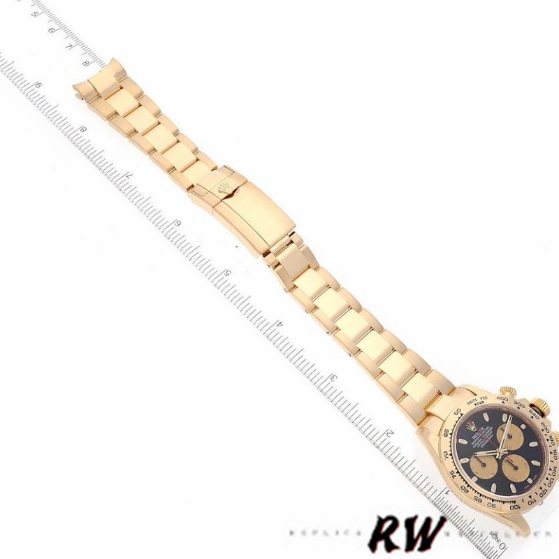Rolex Daytona 116508 Yellow Gold Black Dial 40MM Mens Replica Watch