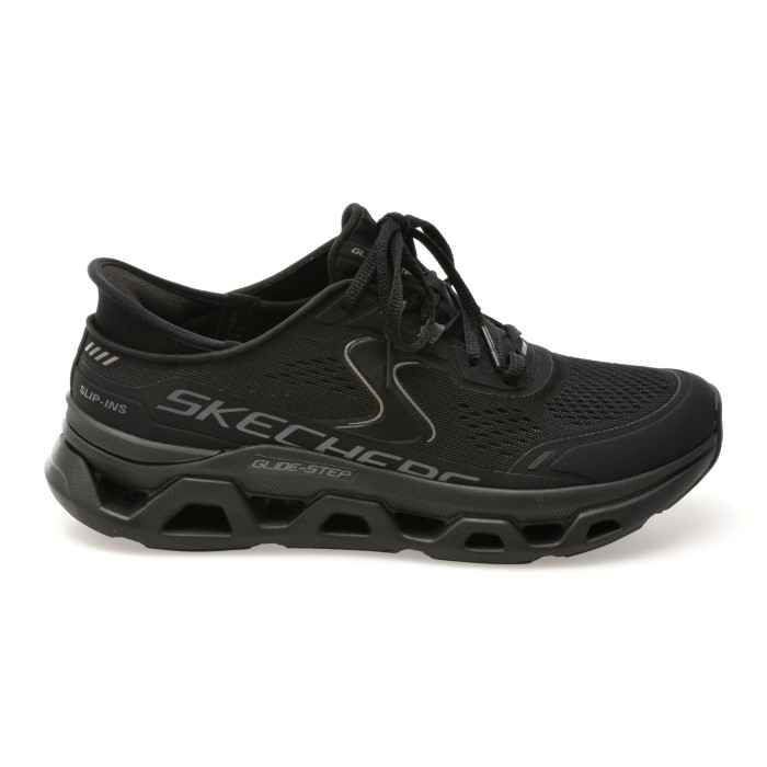 Pantofi sport SKECHERS negri, GLIDE-STEP ALTUS, din material textil