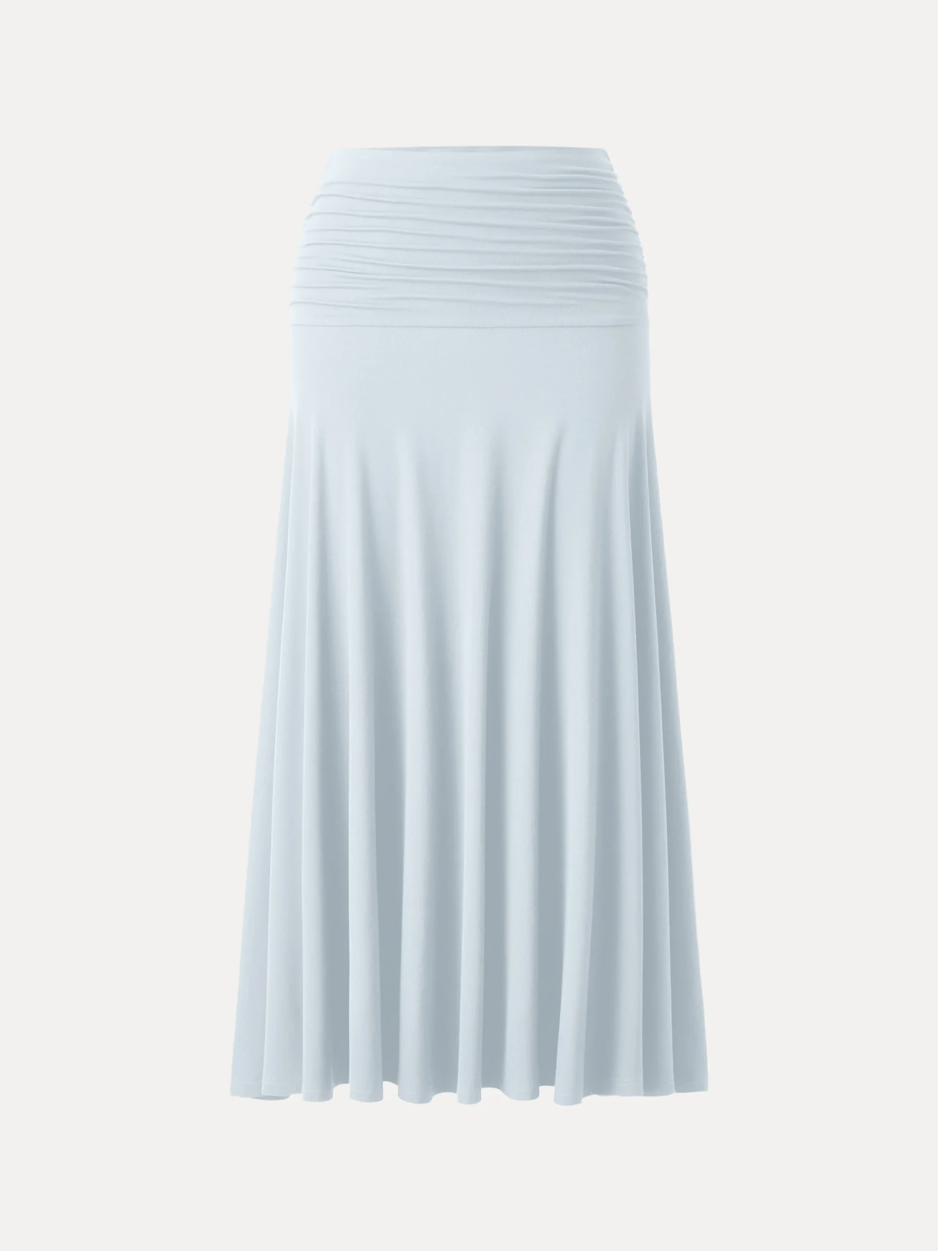 Ultrasoft Mid Rise A-line Ruched Maxi Skirt
