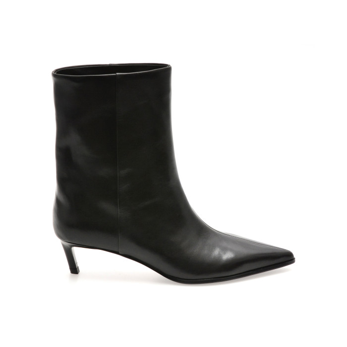 Botine elegante EPICA PREMIUM negre, 00906TB, din piele naturala