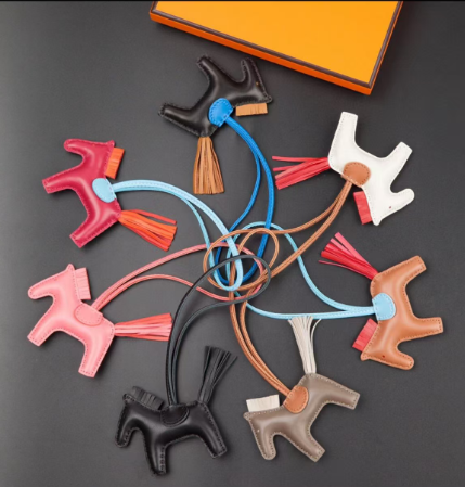 H Hand sewn pony pendant