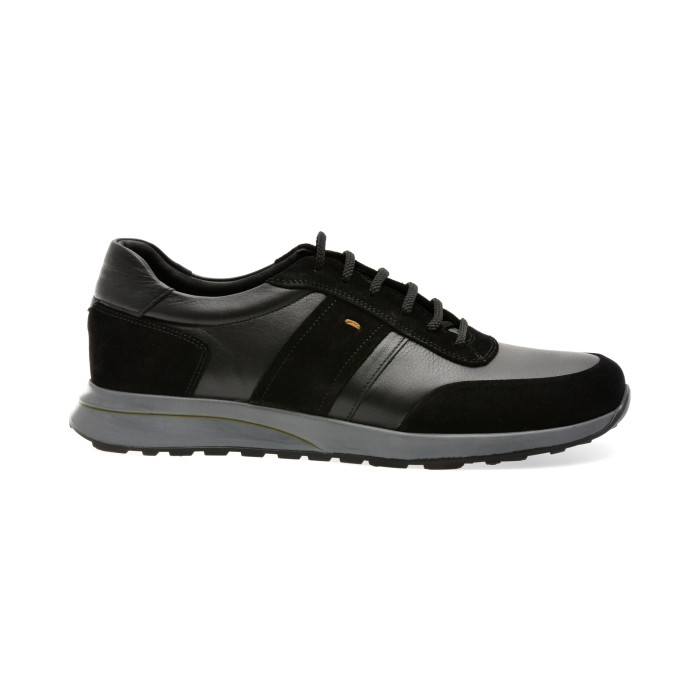Pantofi sport OTTER negri, 6541, din piele naturala