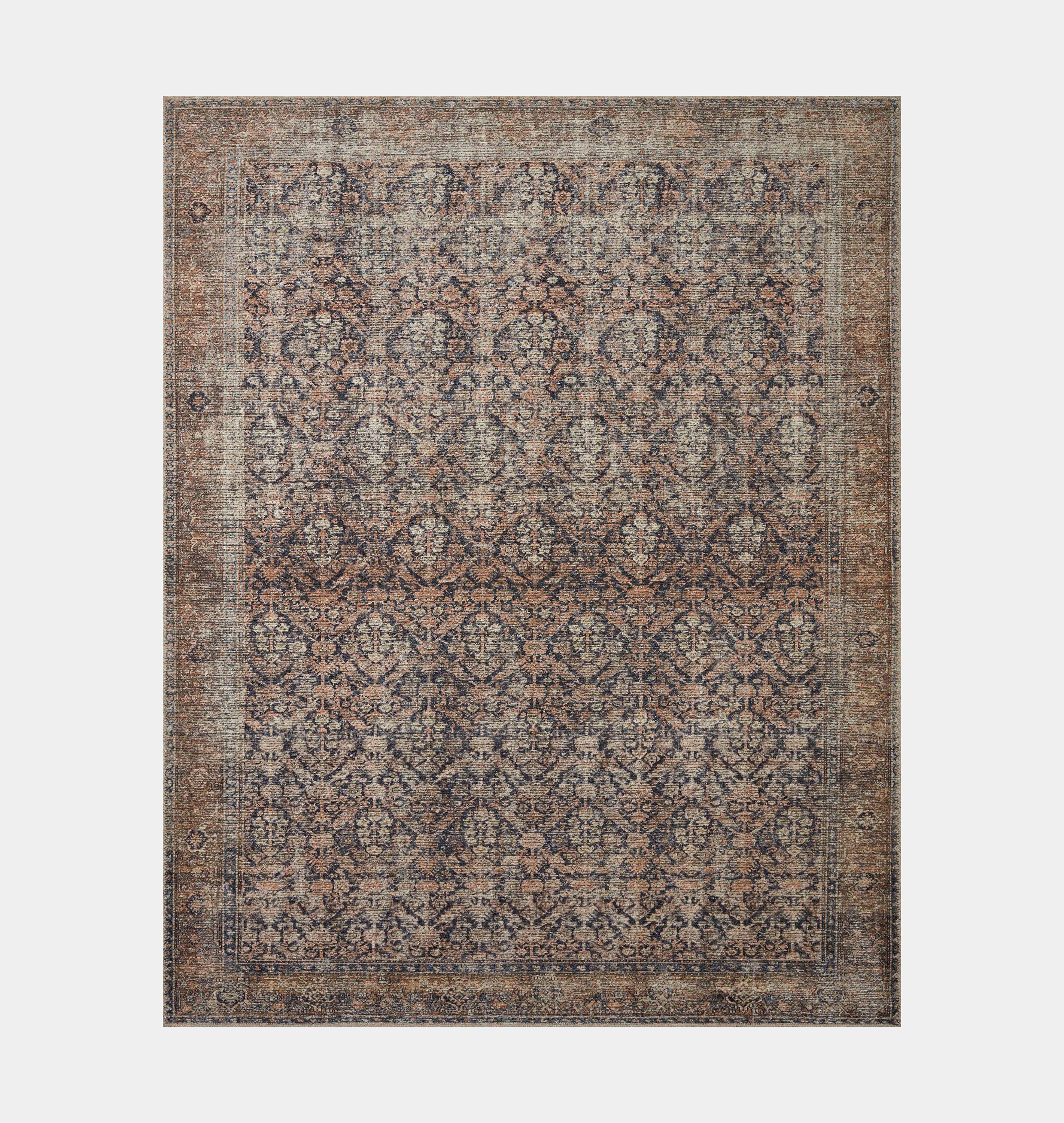Billie BIL-01 Ink / Salmon Area Rug