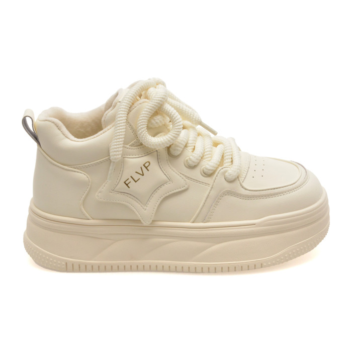 Pantofi sport FLAVIA PASSINI albi, 7089, din piele naturala