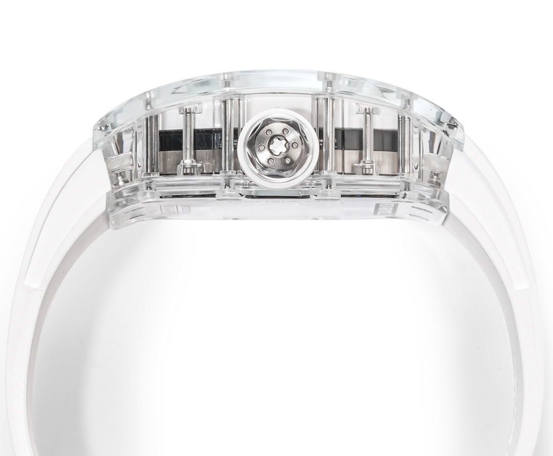 RM38-02 Richard Mille Tourbillon Movement Edition Crystal White Rubber Strap