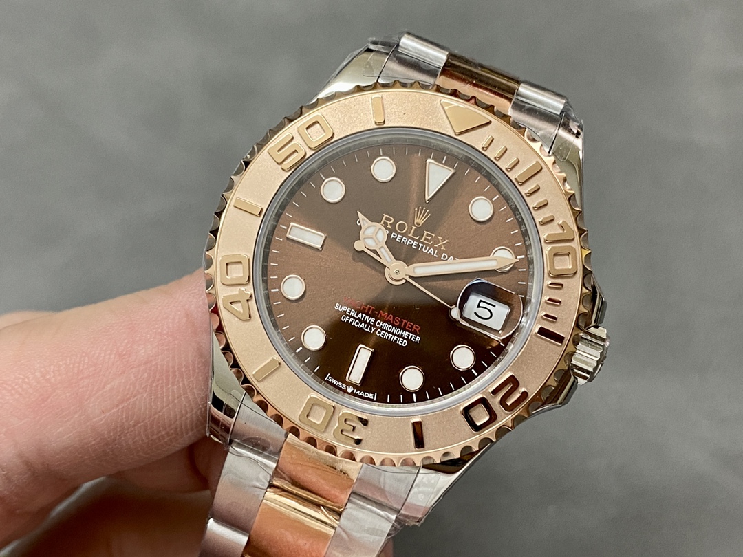 Rolex Yacht-Master 268621 Everose Bezel Chocolate Dial 37mm Unisex Replica Watch